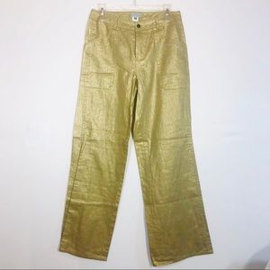 New without Tags.! ADEC 2 Gold Linen Pants Sz 4/38
